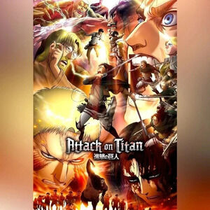 Attack on Titan - 22.375” x 34” Poster  - Brand New 🏝️ ⚔️ 👄